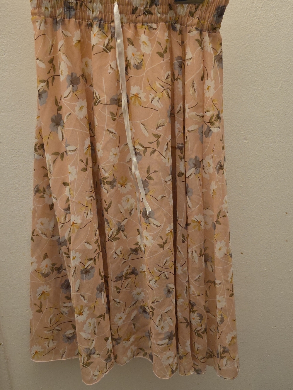 Misa Los Angeles Peach Floral Maxi Skirt